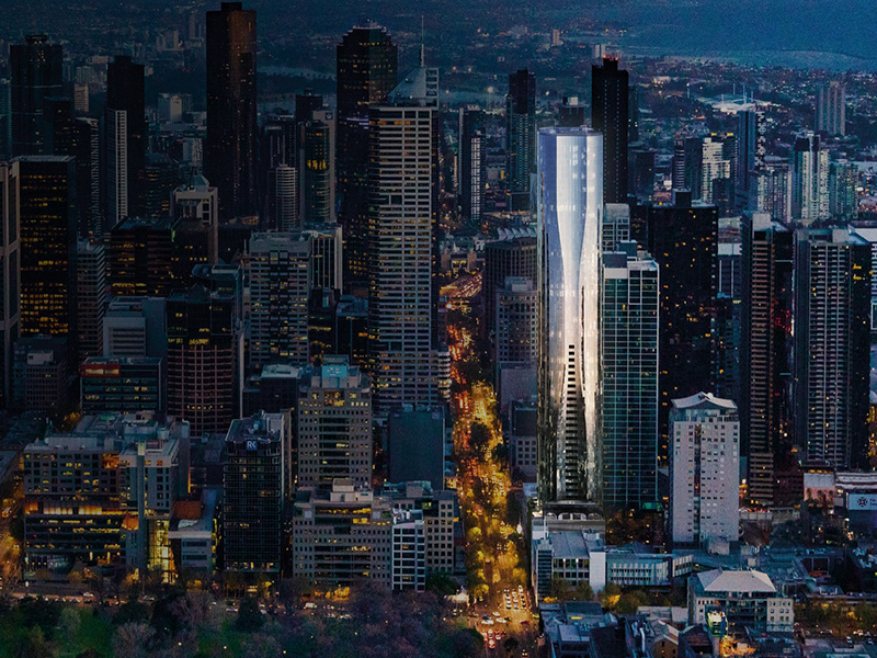 There will be luxury residences on the top ten levels of Aspire Melbourne.