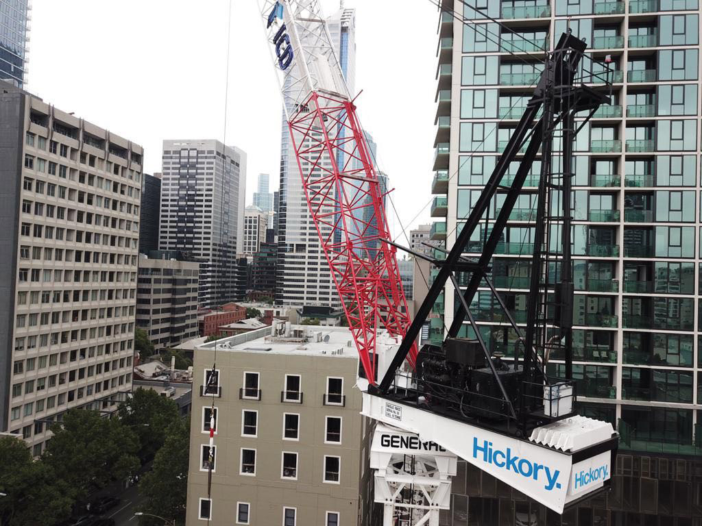 Aspire Melbourne - construction crane
